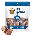 123 Treats - Dog Bone Knee Caps - 100% Natural & Long Lasting Beef Chews Beef Chew Treats for Pets - Ideal for Small to Large Dogs (30 Count - Made in USA)