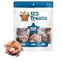 123 Treats - Knee Cap Beef Bones 100% Natural Dog Bones, Made from Premium USA Grass Fed Beef, Pack of 10