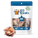 123 Treats Meaty Dog Bones, 100% Natural Knee Cap Beef Bone Dog Treats, No Additives, Made from Premium USA Grass Fed Beef, Tasty Long Lasting Chews for Dogs, Improve Oral Health, Pack of 3