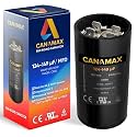 124-149 uf 124/149 MFD 165V ±20% CD60 50/60 Hz AC Electric Motor Round Run Start Capacitor by Canamax - Compatible with AC Motor Run or Fan Start and Cool or Heat Pump Air Conditioner