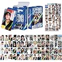 124pcs Stray Laser Photocards Set,Karma Photocard Lomo Card(60pcs Photocards+64pcs Stickers-Purple)