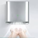 1250WElectric Automatic Induction Hand Dryer,High Speed Energy Saving Electric Hand Dryer,Adjustable Hot and Cold (Silver)