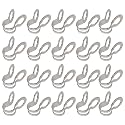 EXCEART 125pcs Ball Chain Pull Connectors Ceiling Fan Lamp Pull Silver Stainless Steel Chain Connectors