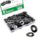 125PCS Black 1/4" Flat Washers, 5/8" OD 304 Stainless Steel