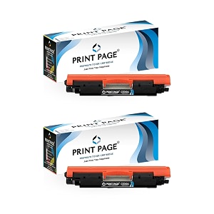 126a toner cartridge compatible for ce310a for color lj printers cp1025 cp1025nw m175a m175nw m275mfp 126a - black set of 2