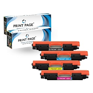 126a toner cartridge compatible for color lj printers cp1025 cp1025nw m175a m175nw m275mfp 126a - 4 color combo