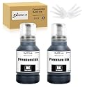 127ml Ink Refill Bottle Compatible with 16600 ST-C5000 ST-C5500 ST-C8000 ST-C8090 ET-5170 ET-5180 ET-5800 ET-5850 ET-5880 ET-16650 Printers (2 Black)