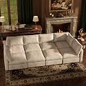 1283939 Faux Leather Modular Sectional Sofa Bed