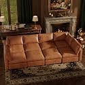 1283939 Faux Leather Modular Sectional Sofa Bed