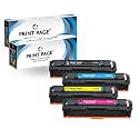128A Toner Cartridge Compatible for Color LJ Pro Printers CM1415, CP1525 (128A - 4 Color Combo)