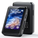 128GB MP3 Player, Bluetooth 5.2, 2.4 Inch Full Touch Screen, Built-in Speaker, HiFi Sound Quality, E-Book, Alarm Clock, FM Radio, Voice Recorder, Includes Headphones