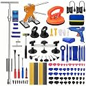 129PCS Dent Puller Kit, Paintless Dent Removal Kit with T-Bar