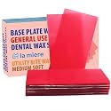 12Boxes General USE Large 20PCS 480g Base Plate Wax Molding Casting Wax Sheet Modeling Filling NO Denture