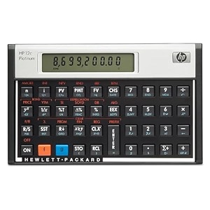 12c platinum 25th anniversary financial calculator - 10-digit lcdsold individuall