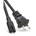 12Ft AC Power Cord for PS5 PS4 PS3,Xbox One S/X,Samsung TCL Roku Apple Toshiba Insignia LED LCD Smart TV,2 Prong Power Cable Replacement for HP Canon Printer