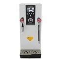 12L LCD Timer Hot Water Machine, Electric Step-Heating Boiler, Adjustable 30-110°C, 1500W Fast Heating, Stainless Steel Tank, Touch Panel, 1.5L/Min Outflow, Wall-Mount/Freestanding, Night Light