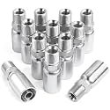 12Pack Hydraulic Hose Fittings-1/4" I.D. Hose x 1/4" NPTF Male Pipe Thread