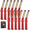 12Pack Magnetic Rechargeable LED Work Light/Flashlight for Mechanic