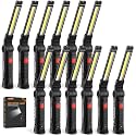 12Pack Magnetic Rechargeable LED Work Light/Flashlight for Mechanic