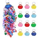 GAILROSO 12Pack No Mess Streamers,Color Mix Hand Throw Party Poppers