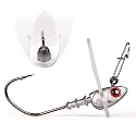 12Pack Scrounger Swimbait Jig Heads, Minnow Style Action for Bass Freshwater Saltwater Fishing 1/8 3/16 1/4 3/8 1/2