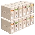 Sheet Organizers and Storage for Linen Closet, 12Pack Beige