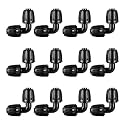 12pc 1/2“ Drip Irrigation Elbow Fittings, ANTI DROP Lock Barbed Elbo