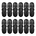 12Pcs 1/2" ANTI-DROP Lock Barbed Irrigation Coupling for Drip Tubing