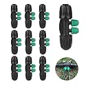 12Pcs 1/2 inch Tubing to 1/4 Inch Tubing Irrigation Connectors