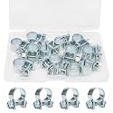 12PCS 11-13mm Fuel Line Clamps 7/16"-1/2" Hose Clamp for Automotive Diesel Petrol Pipes DD025-11-13