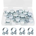 12PCS 14-16mm Automotive Hose Clamps 9/16"-5/8" Fuel Line Clamps for Diesel Petrol Pipe DD025-14-16