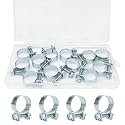 12PCS 16-18mm Fuel Line Clips 5/8"-23/32" Pipe Clamp for Automotive Diesel Petrol Pipe DD025-16-18