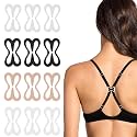 12PCS Bra Strap Holder Clips for Racerback, Bra Strap Clips Anti-Slip Buckles Conceal Strap