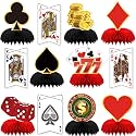 12Pcs Casino Theme Party Decorations, Casino Centerpieces for Table