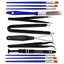 12PCS Keyboard Lube Switch Puller Kits, ​IC Extractor ​Switch Puller,4 Prong Switch Extractor,Key Cap Puller,Elbow Tweezers,Pointed Tweezersect ect for Keyboard Removing Fixing Cleaning O-022