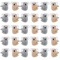 12pcs Koala Clip Sets - Grey and
