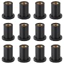 12Pcs M5 Rubber Well Nuts