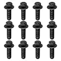12PCS M8x1.25 Exhaust Manifold Bolts OEM#551696,Grade 10.9 LS Header Bolts Compatible with GM LS LT Series Pontiac Chevrolet,LS Exhaust Manifold Bolts Replacement Car Accessories