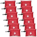 12pcs Mini First Aid Kit Empty Bag with Hooks(Bag Only)