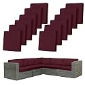 12Pcs Outdoor Cushion Covers Stretch Patio Cushion Cover Sofa Cushion Cover