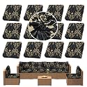 12PCS Patio Cushion Covers.Patio Furniture Couch SeatSlipcovers