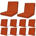 12Pcs Patio Cushion Covers Stretch Outdoor Furniture Protector Slipcovers