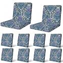 12Pcs Patio Cushion Covers Stretch Outdoor Furniture Protector Slipcovers