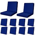 12Pcs Patio Cushion Covers Stretch Outdoor Furniture Protector Slipcovers