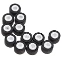 12pcs Black Rubber Pinch Roller for Tape Recorder Repair