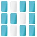 12pcs Under Cabinet Lights Magnetic Stickys, Adhesive Metal Magnetic Strips for Under Counter & Cabinet Lighting Universal Replacement Sticky Magnet Sheets Backing (Rectangle 1)