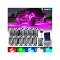 12Pods Full Angle RGB LED Rock Lights Kit Multicolor Underglow Accent Light