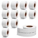 12Roll Compatible with Dymo LW 30327 1-Up File Folder Label 9/16" x 3-7/16"