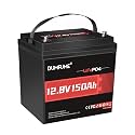 12V 150Ah Max LiFePO4 Battery, IP65 Waterproof 100A BMS