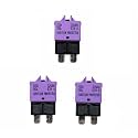 12V 24V 3A Fuse Circuit Breaker ATO ATC Low Profile Manual Reset Standard Blade Fuses 3 Amp Resettable Breakers for Car Automotive RV Truck Solar Boat Motorcycle, max 32V DC, UL, 3 Pack